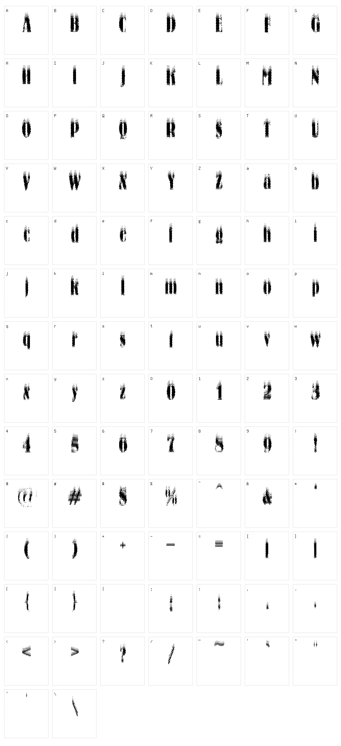 Ko City Character Set