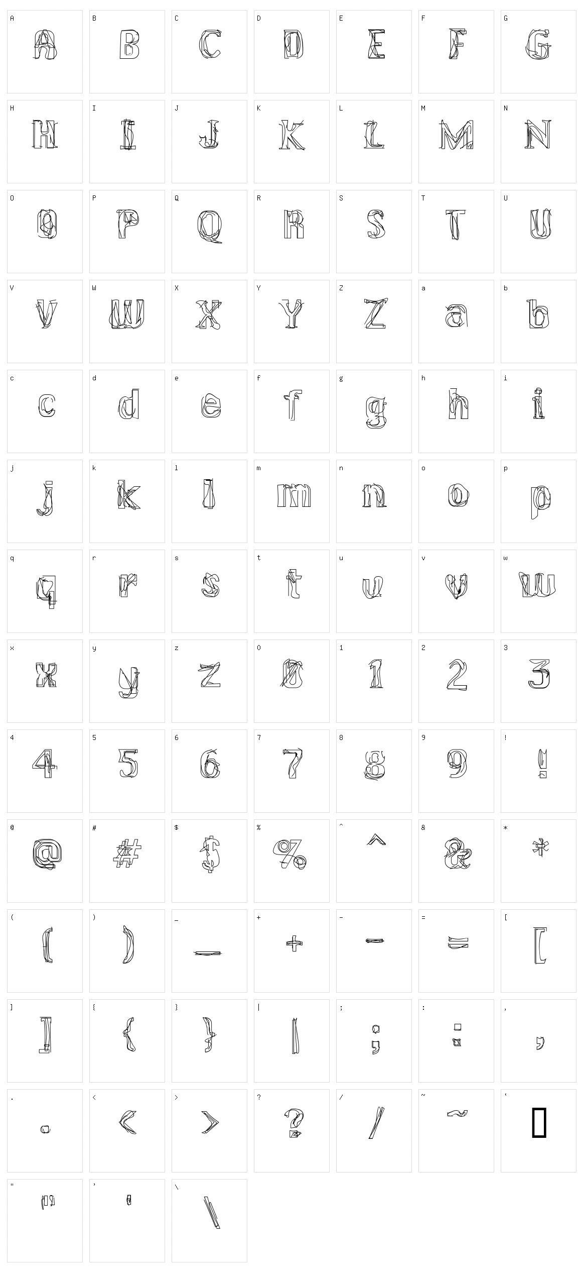 Lakestreet Character Set