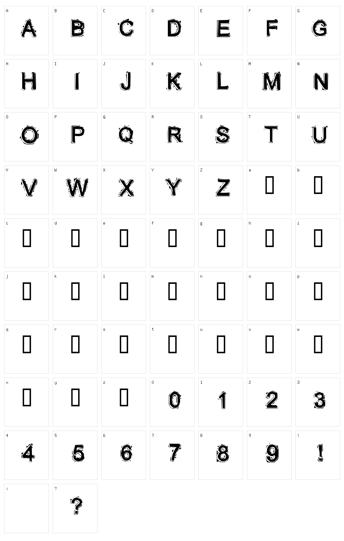 Lithium Character Set