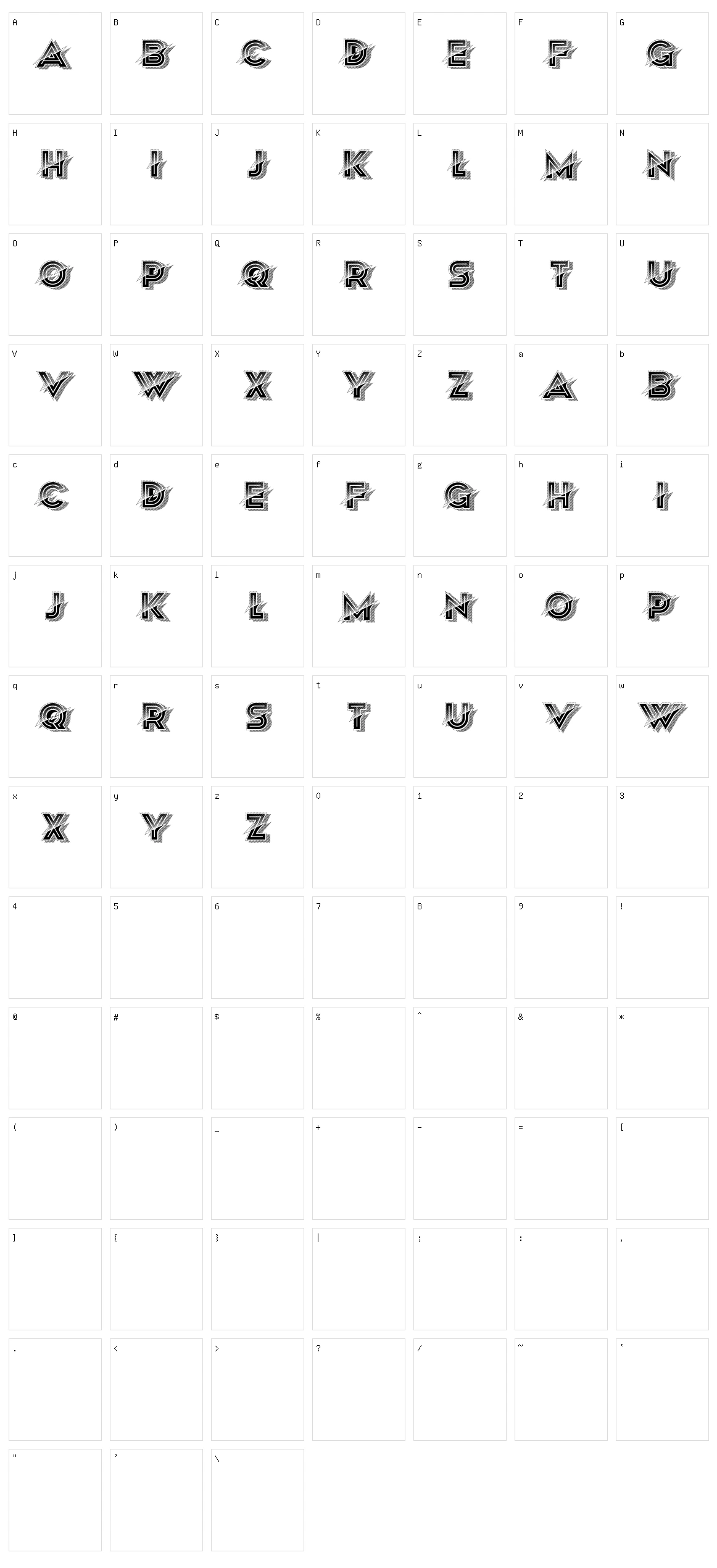 Lunatic Character Set