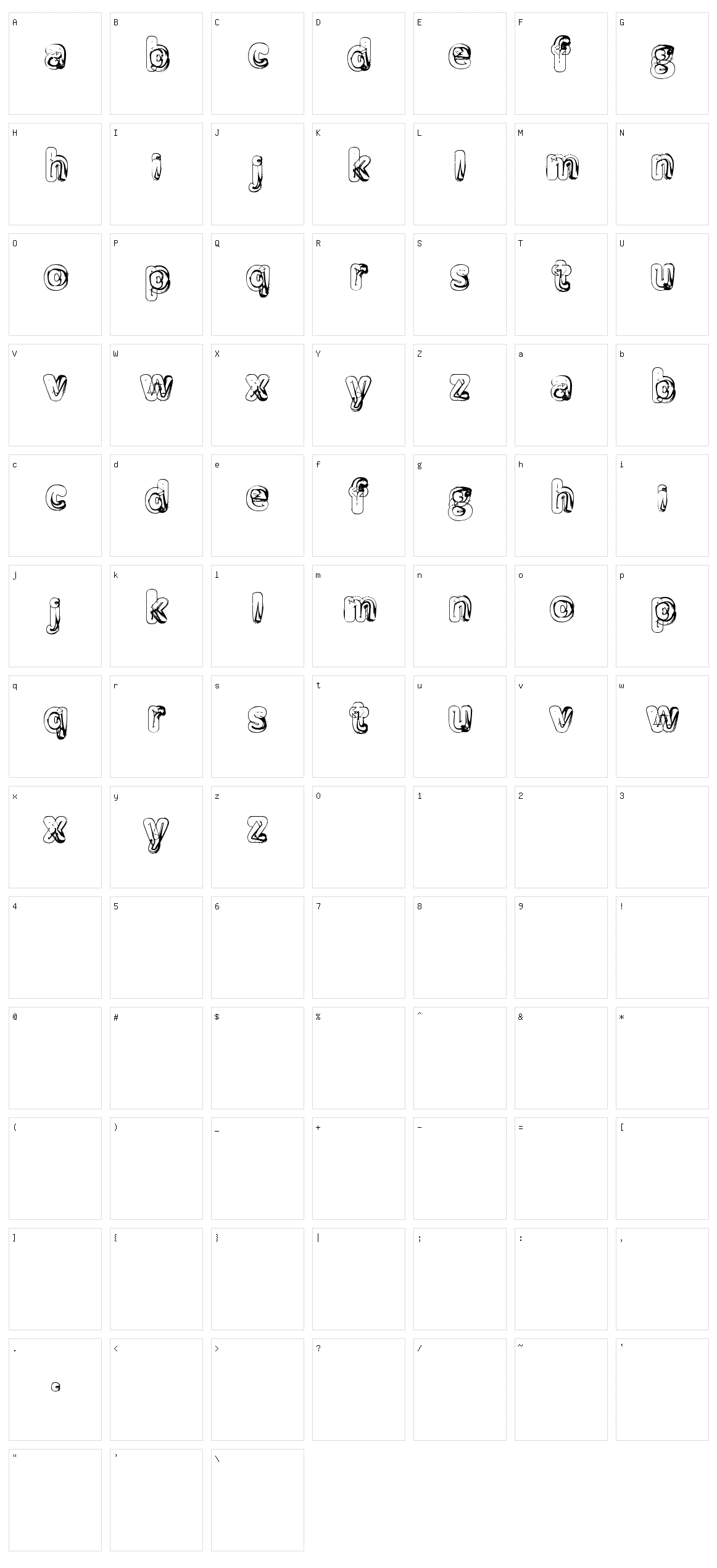 Manenschijn 02 Character Set