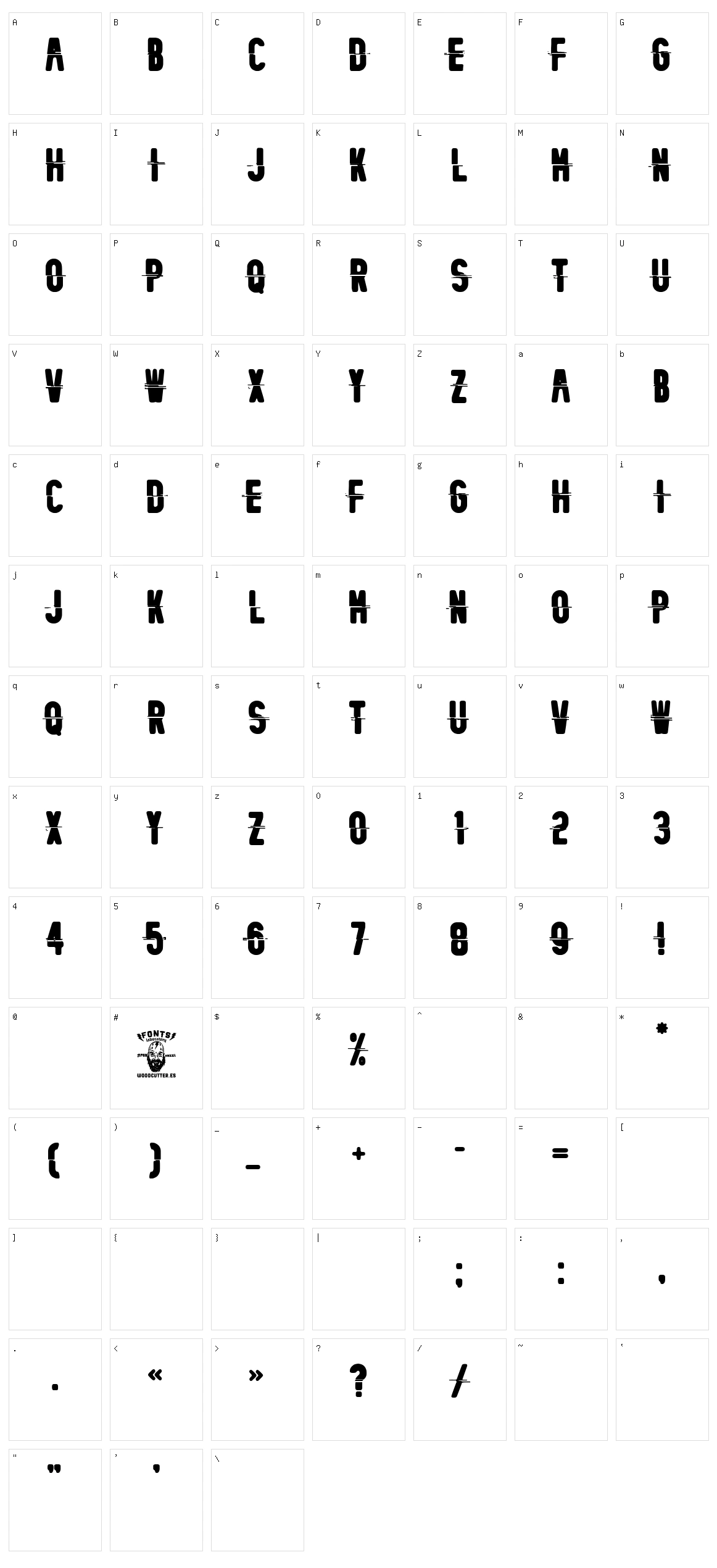 Mecanico Industrial Character Set