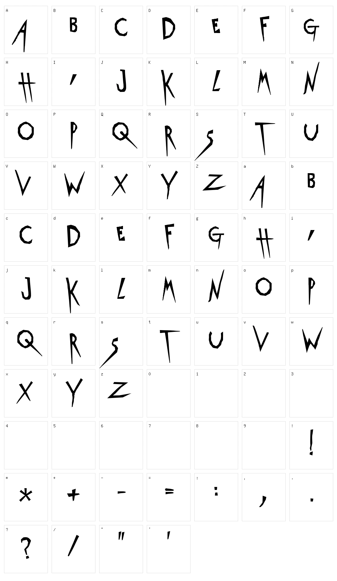 Metropolitan Character Set