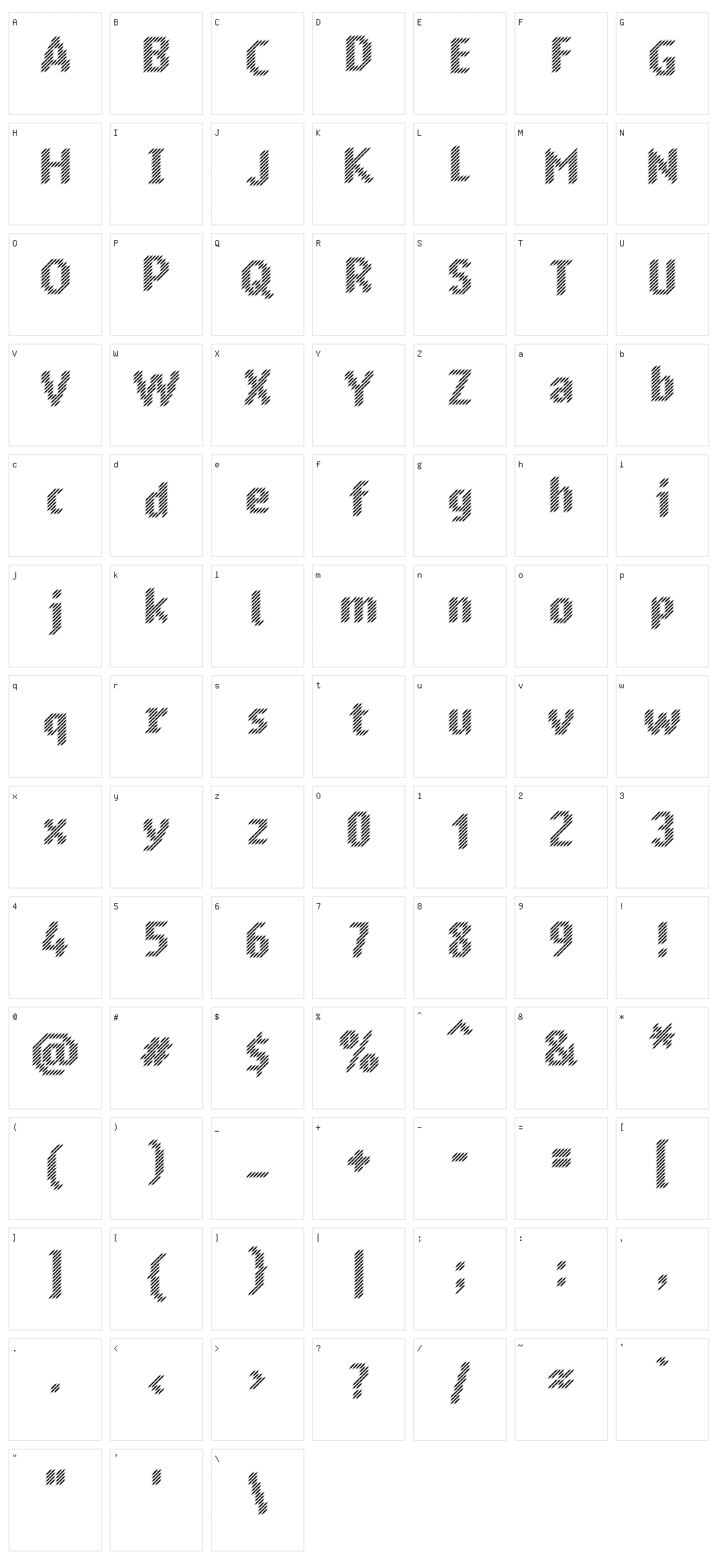 Murrx Character Set