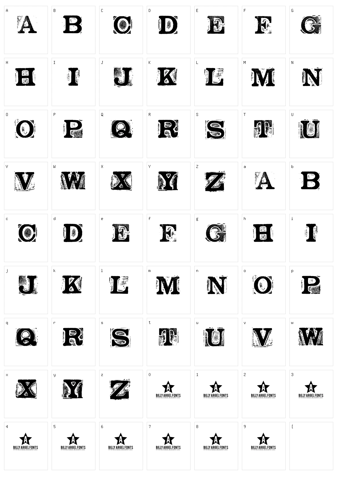 Network Vampires Character Set