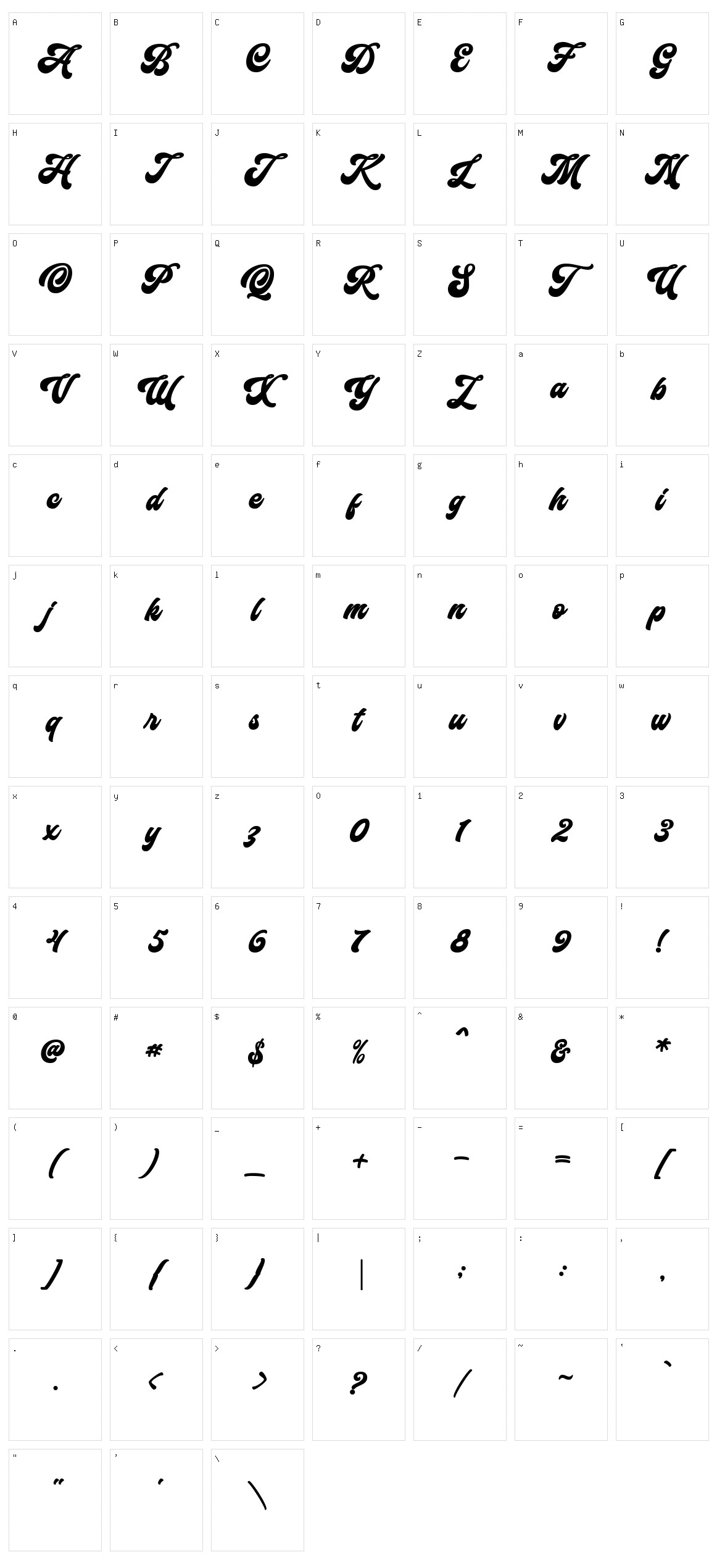 Funkies Character Set