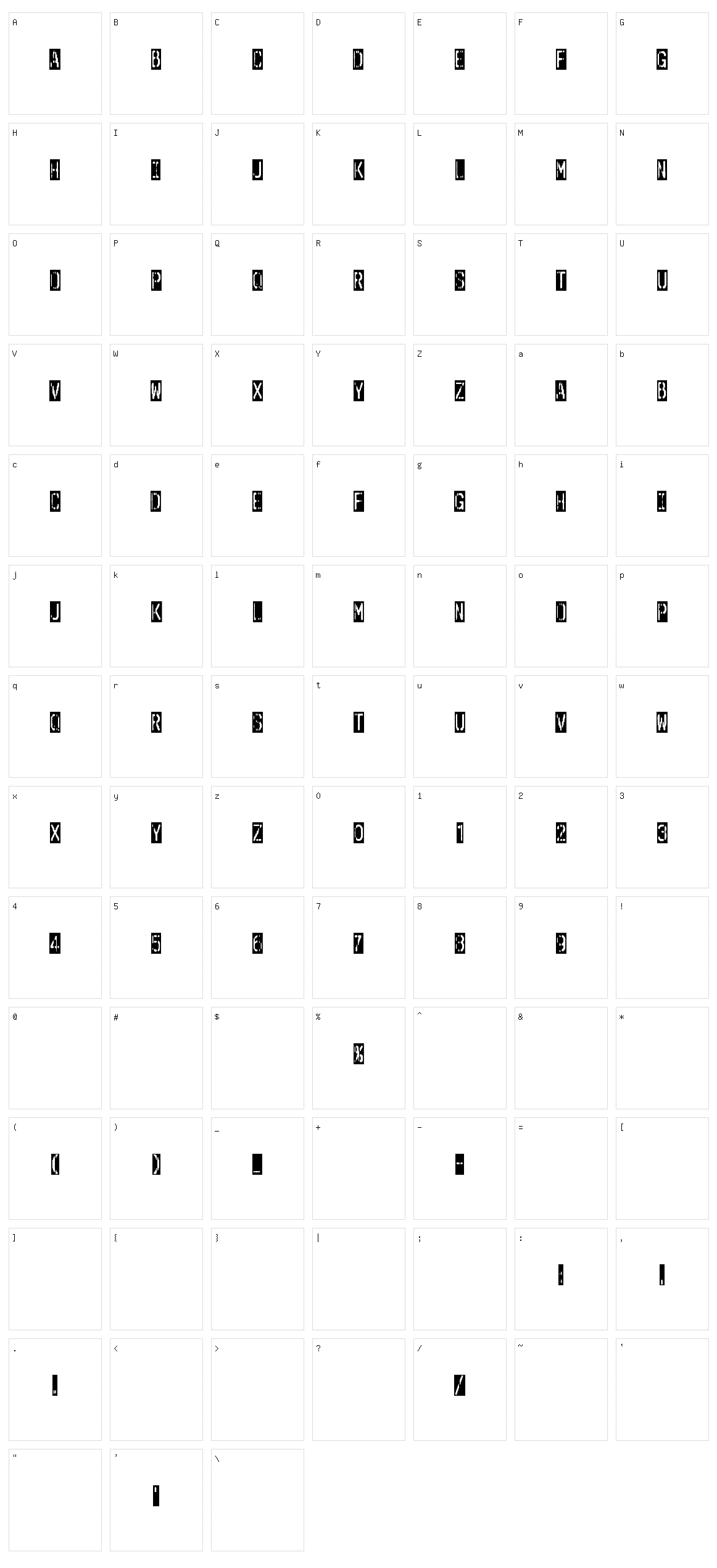 Outerspace Shoping Character Set