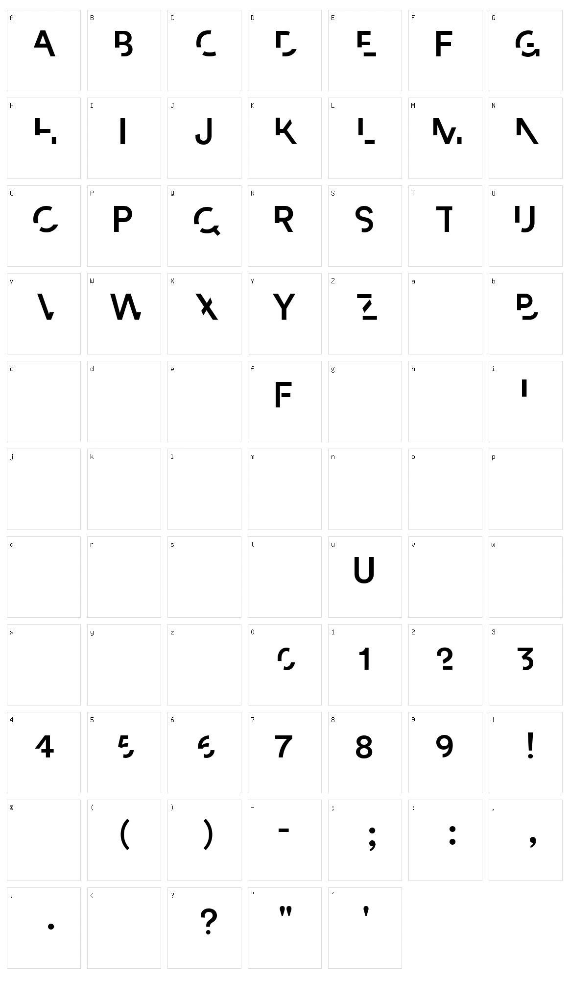 Paradox Character Set