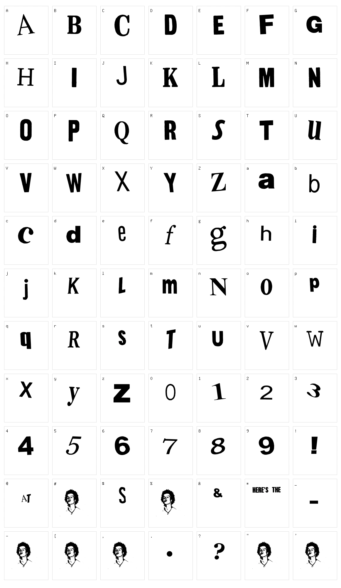 Pistol Sex Character Set