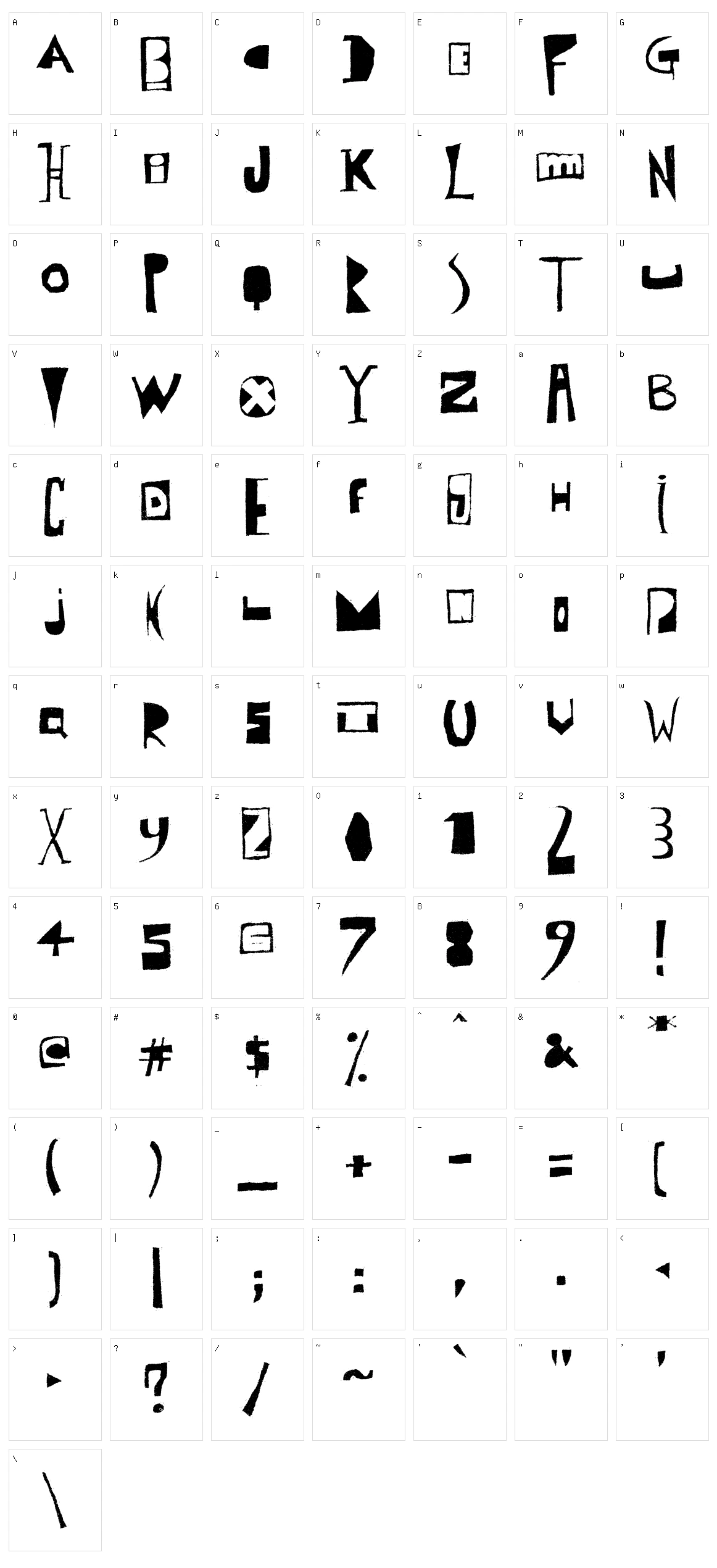 Polish Posterisation Character Set
