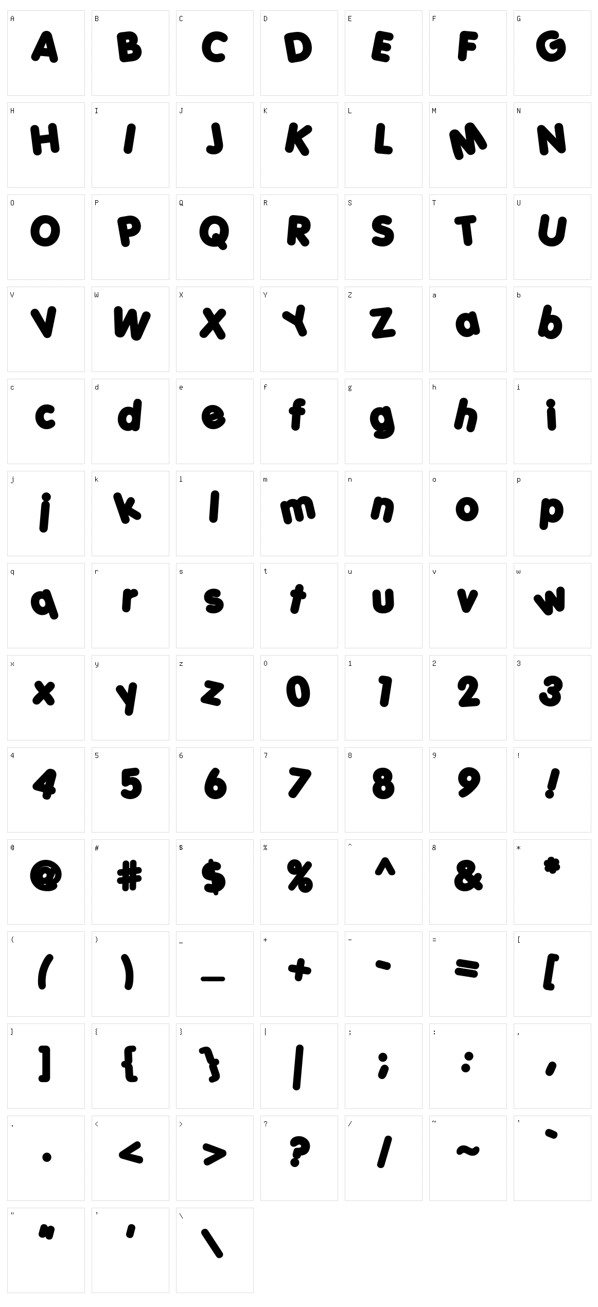 Porky's Character Set