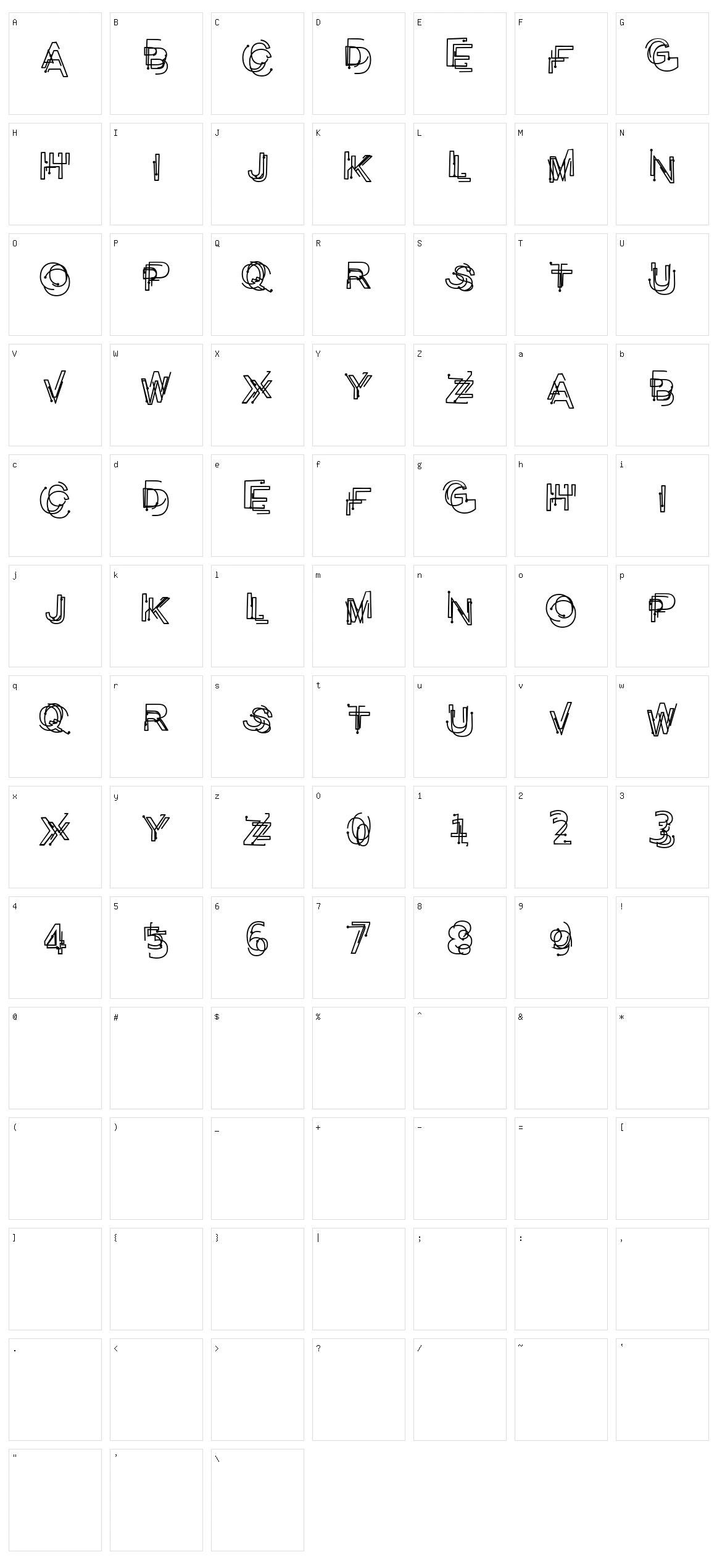 Problematic Piercer Character Set