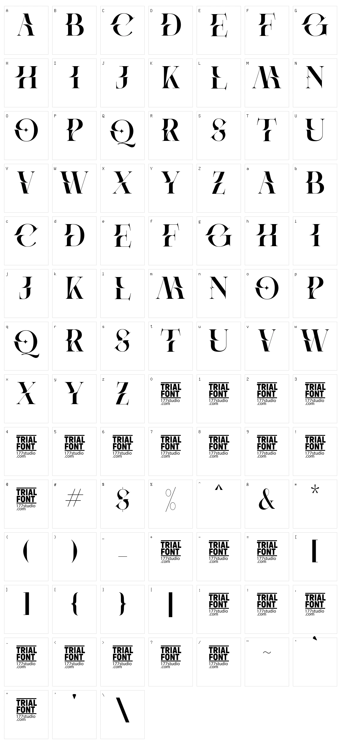 Protest Character Set