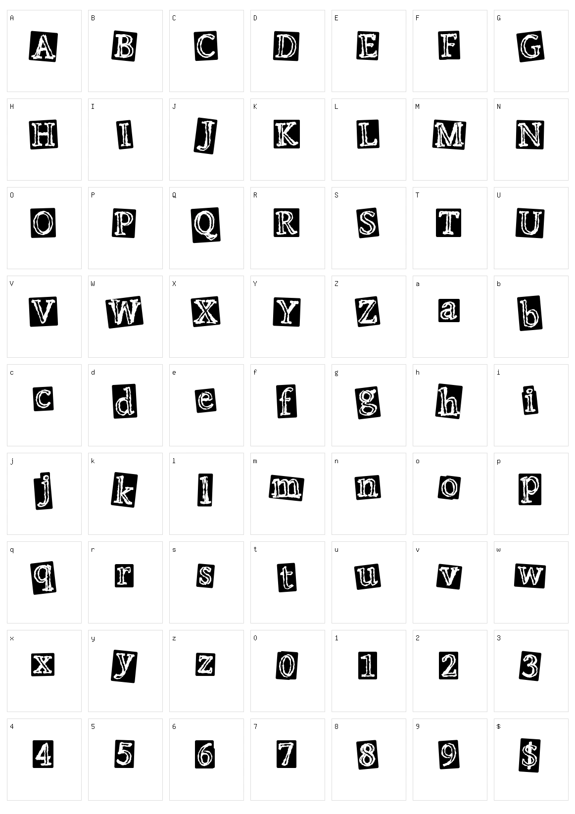 Punk Event Character Set