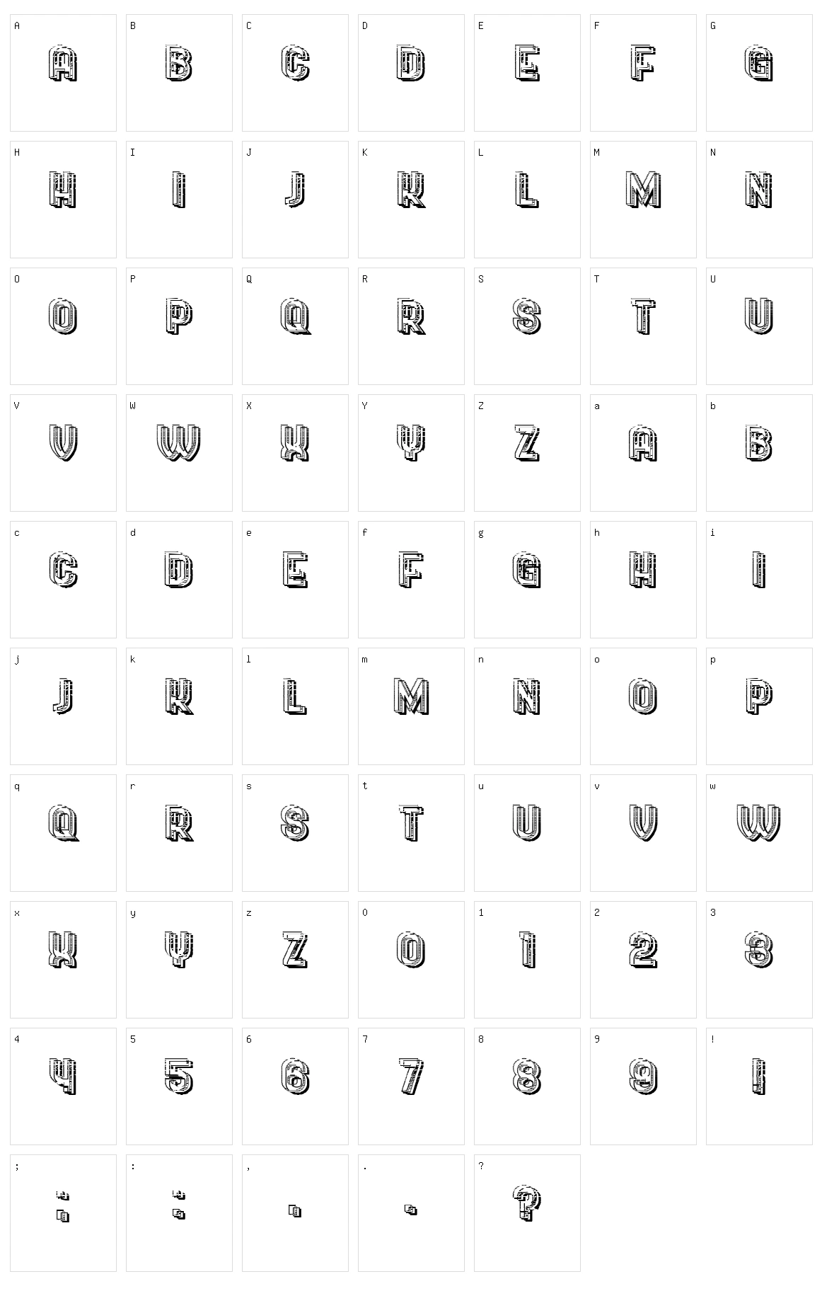 Pursue Character Set