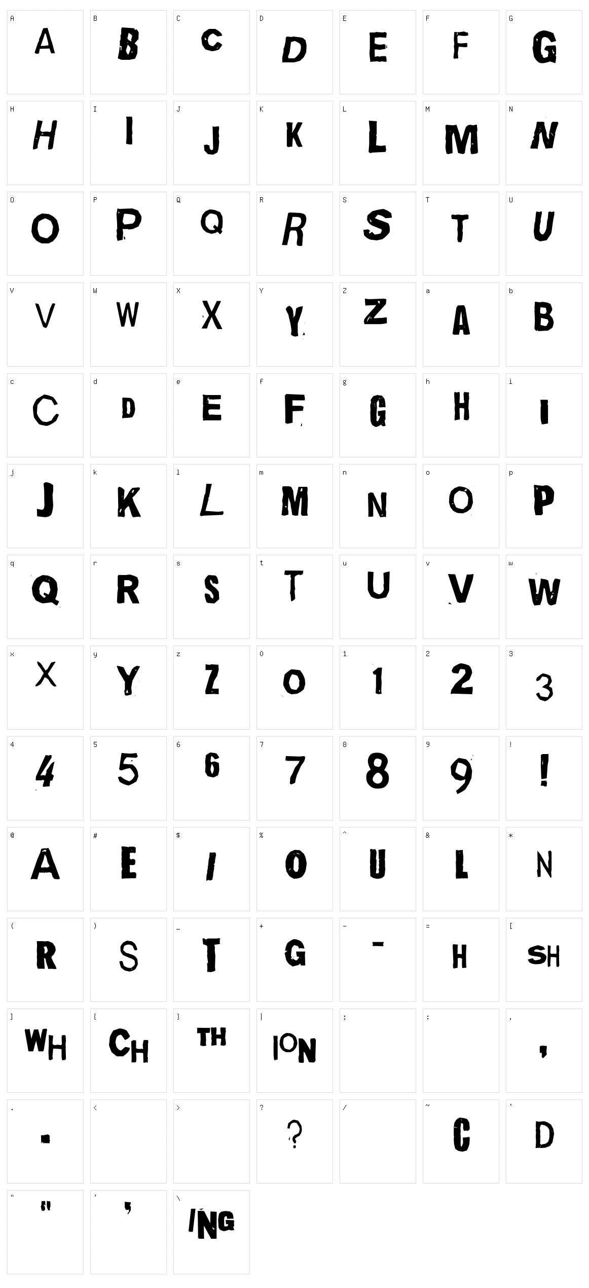 Quick End Jerk Character Set