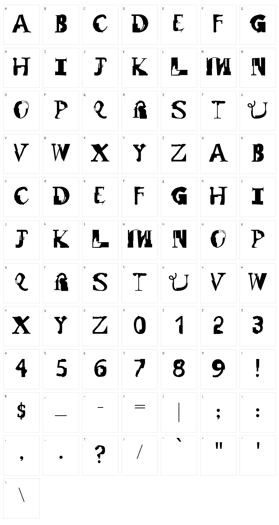 Remix Character Set