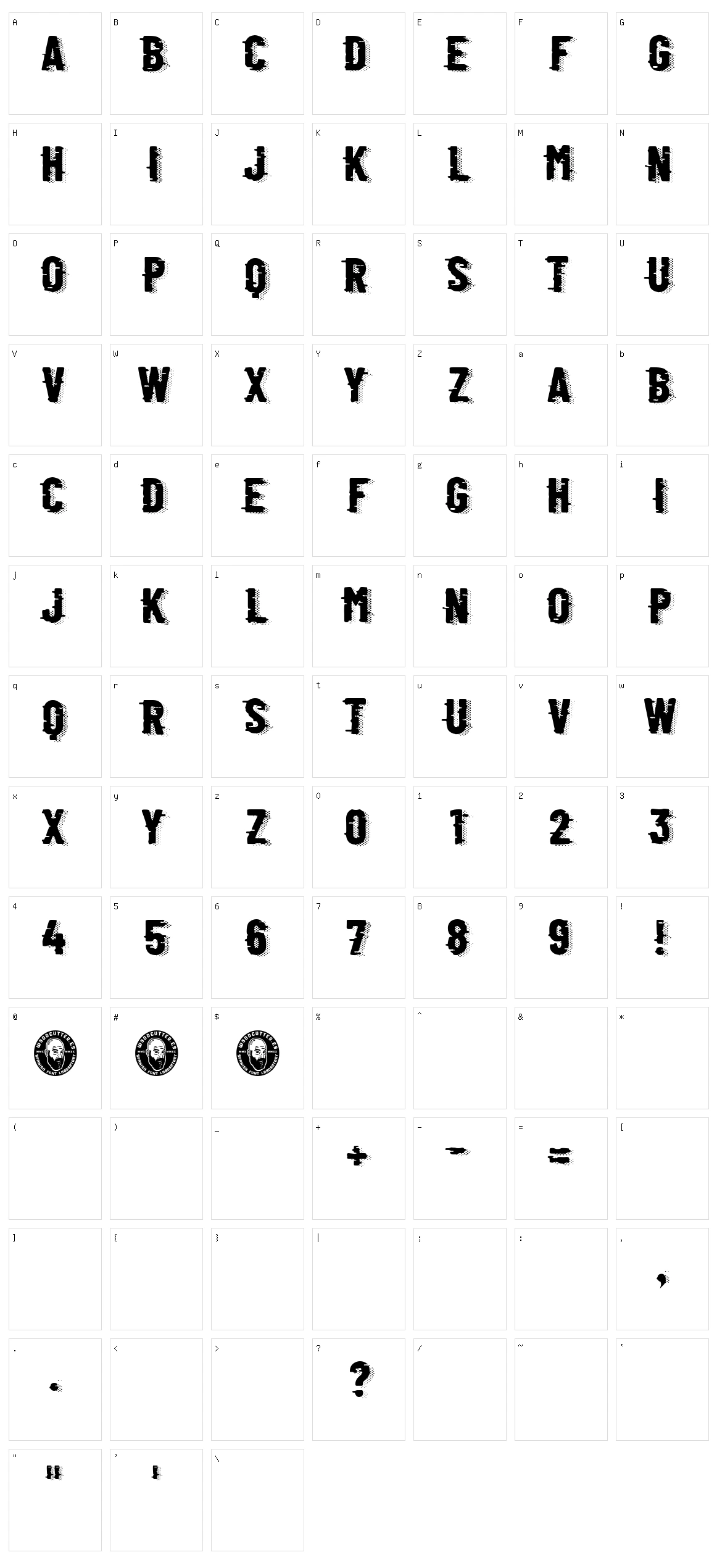 Retro Computer Character Set