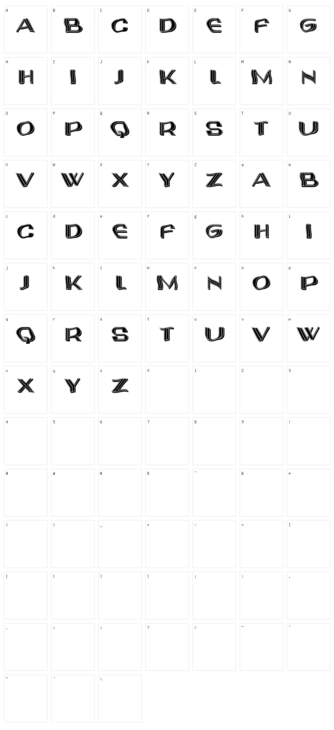 Retro Memories Character Set