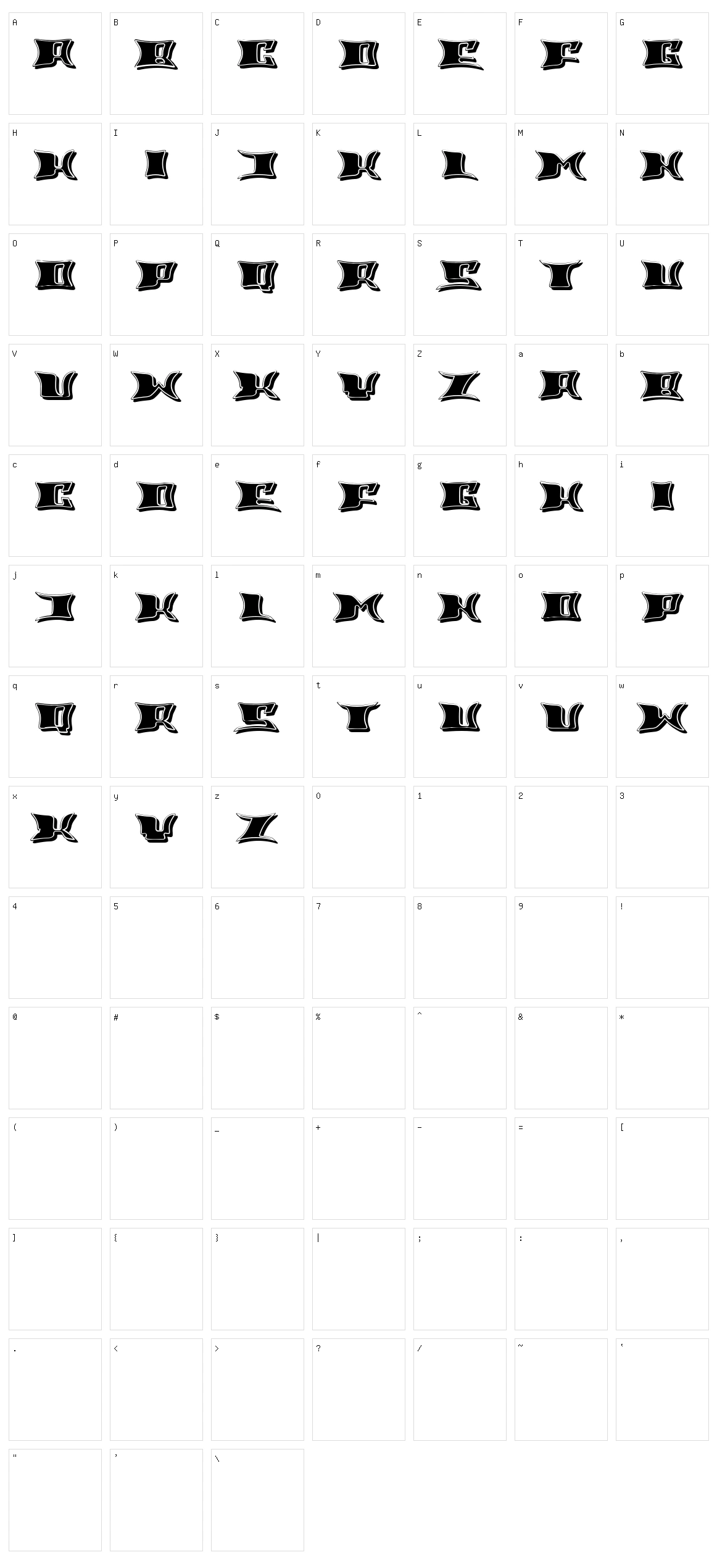 Ritual Character Set