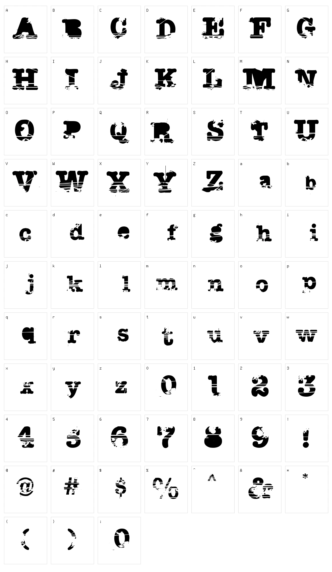 Sacrafical Character Set