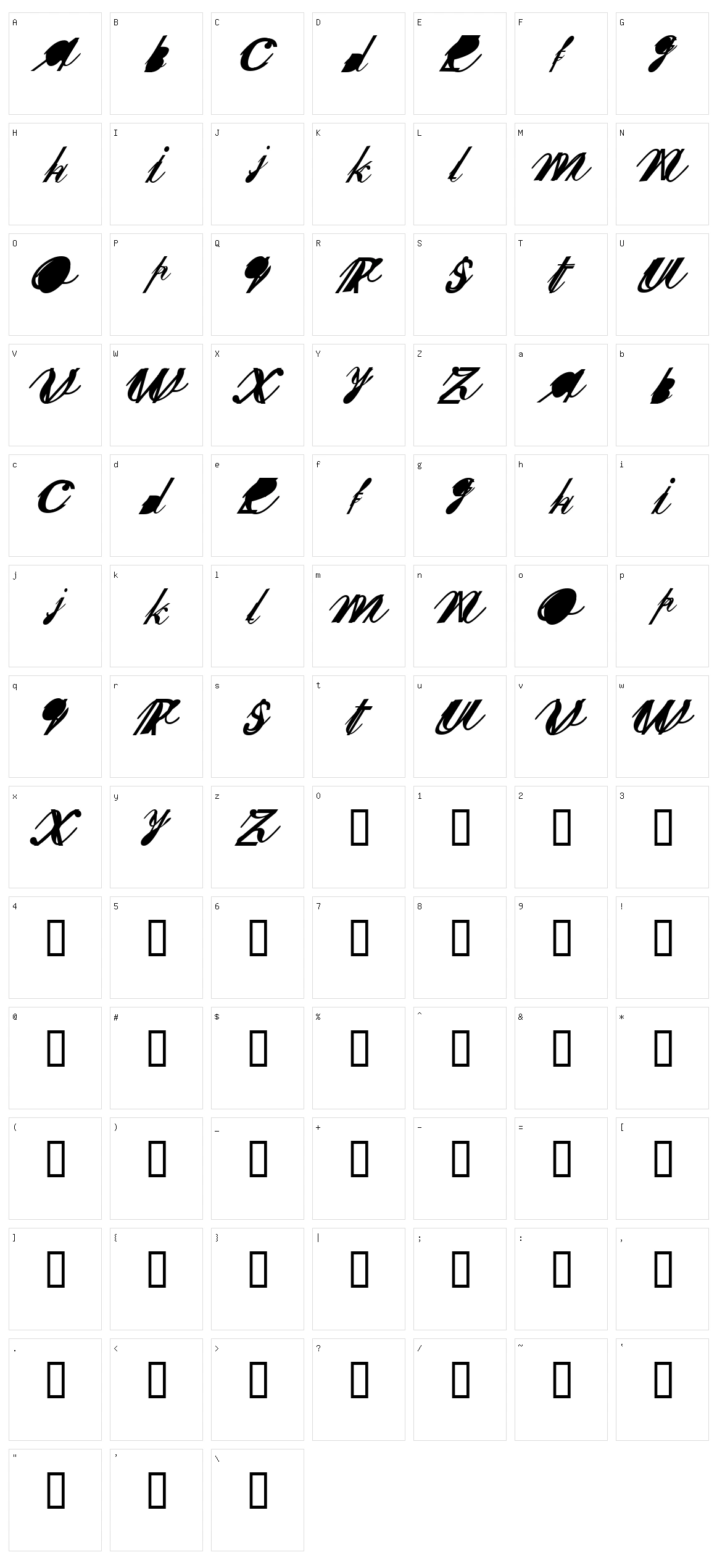 Sherley XXX Character Set