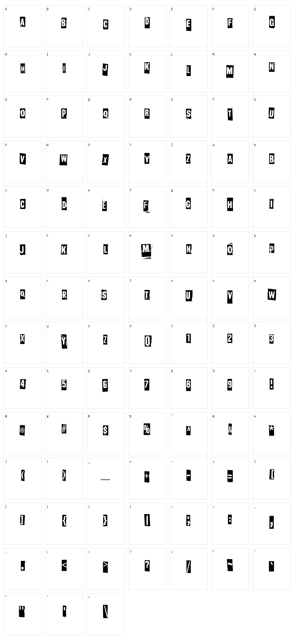 Slave only dreams to be king Character Set