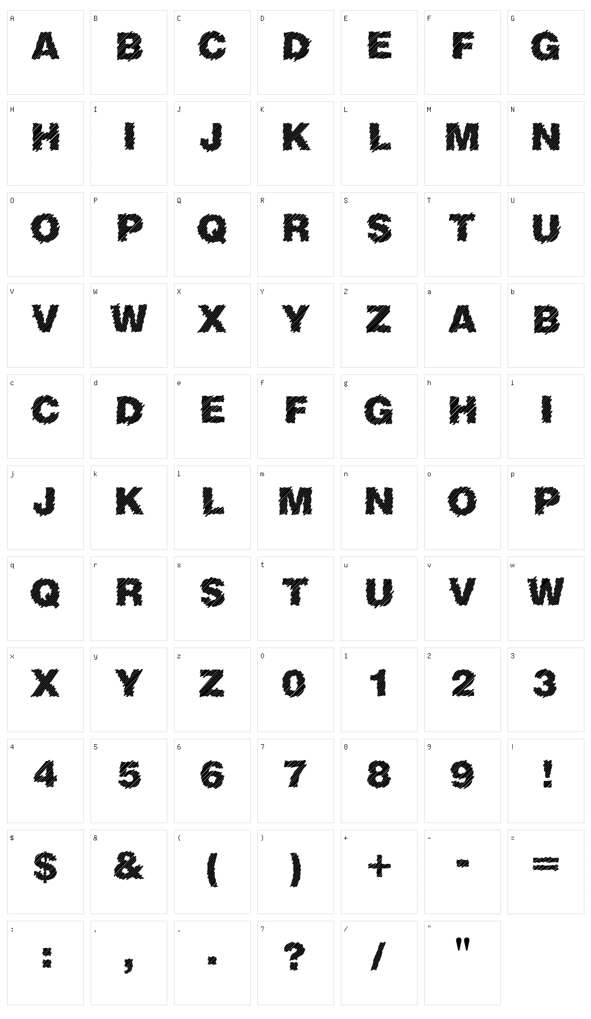 Sliced Juice Character Set