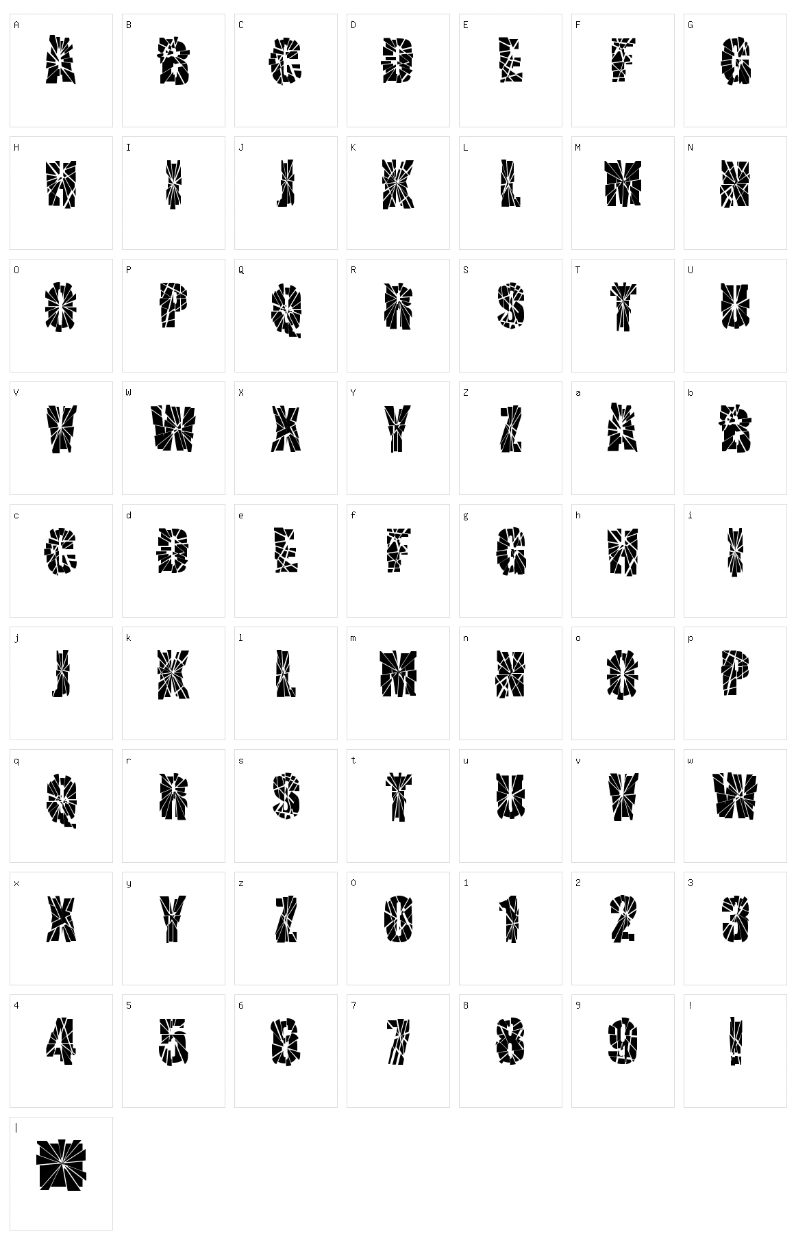 Sniper Shot Character Set