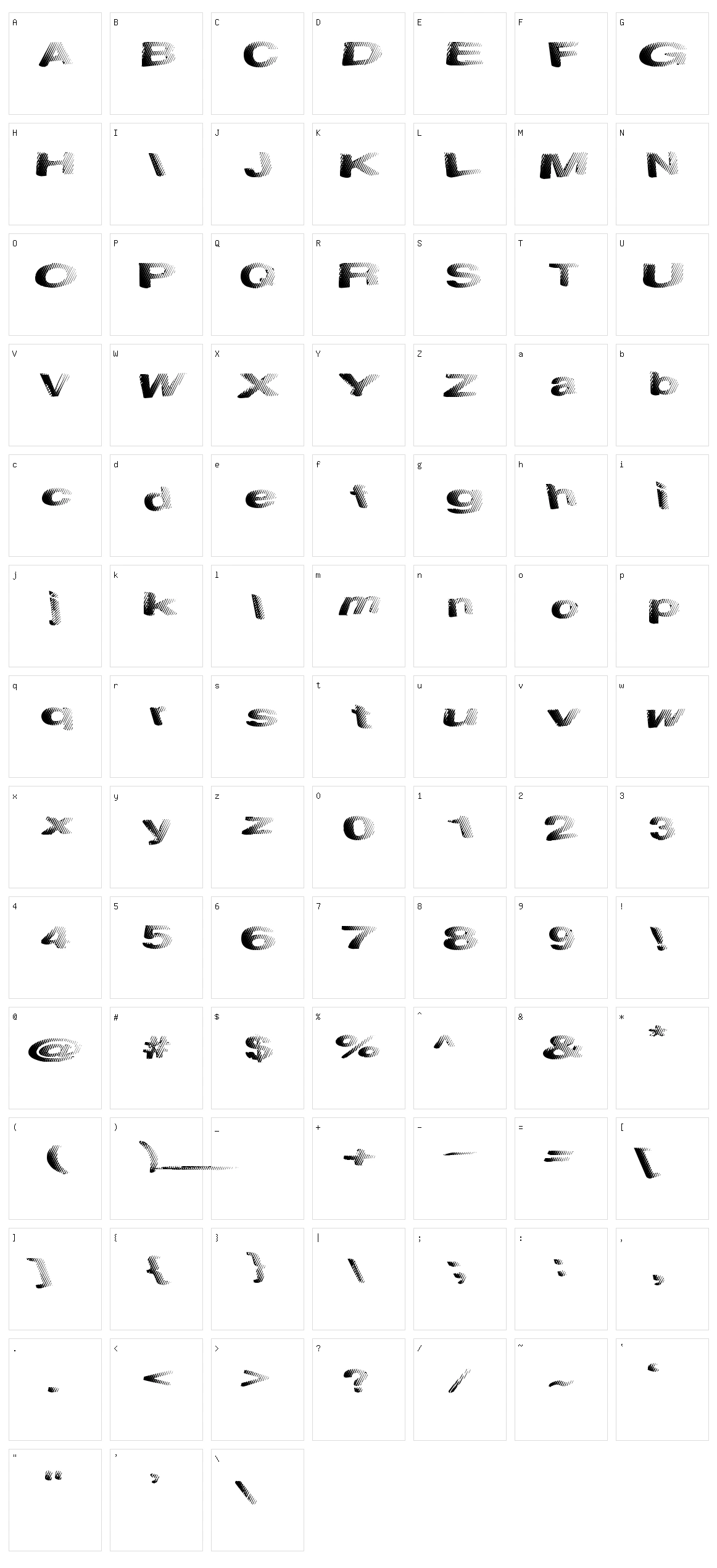 Solid Waste Character Set