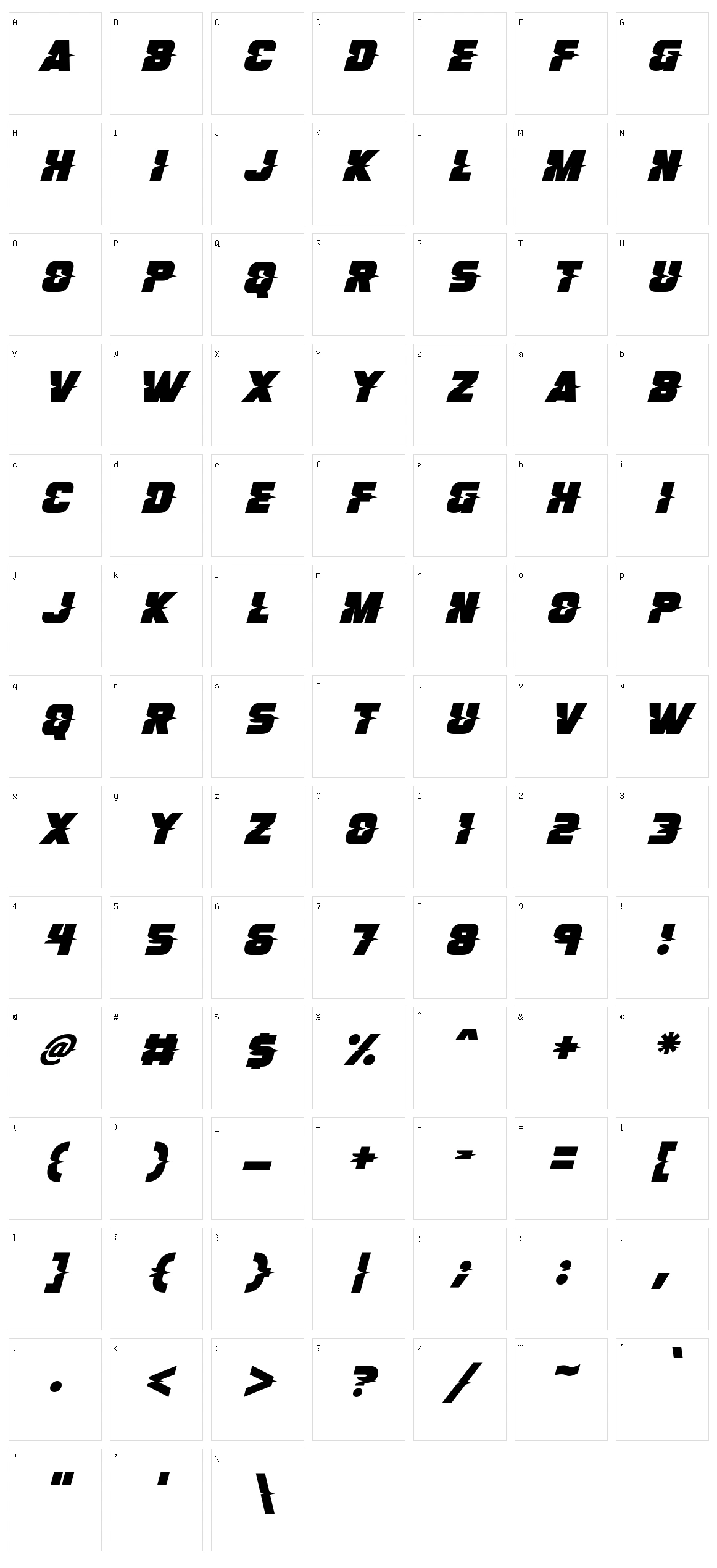 Son Of A Glitch Character Set