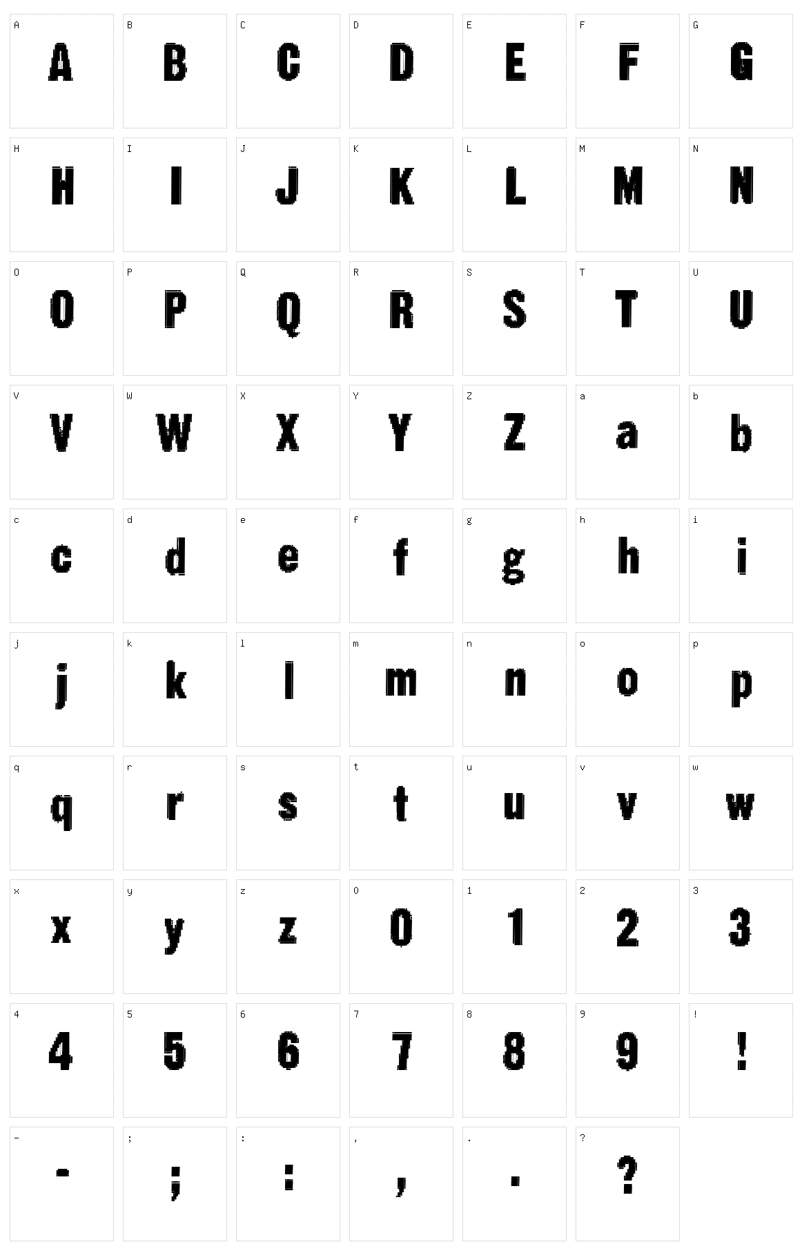 Static Age Fine Tuning Character Set