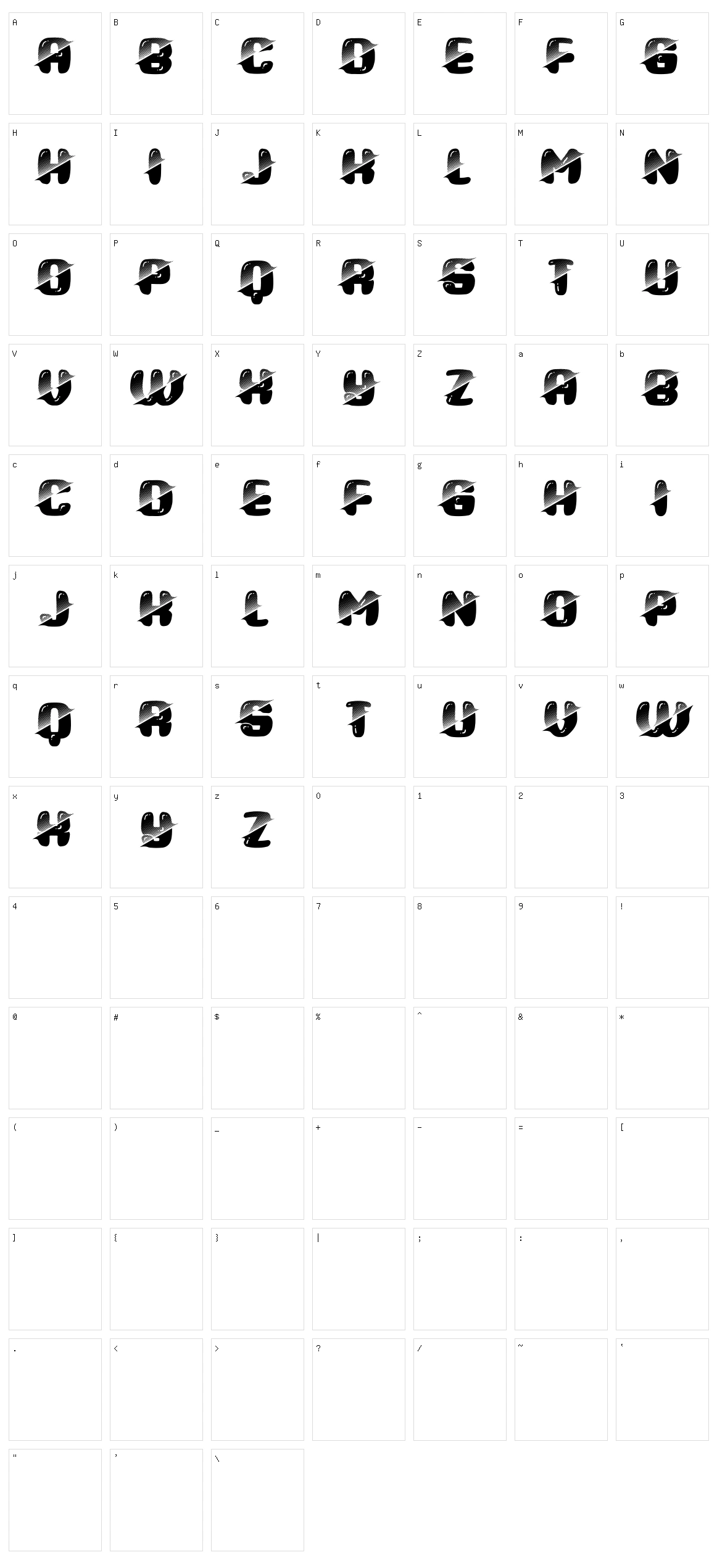 Tattoo Character Set