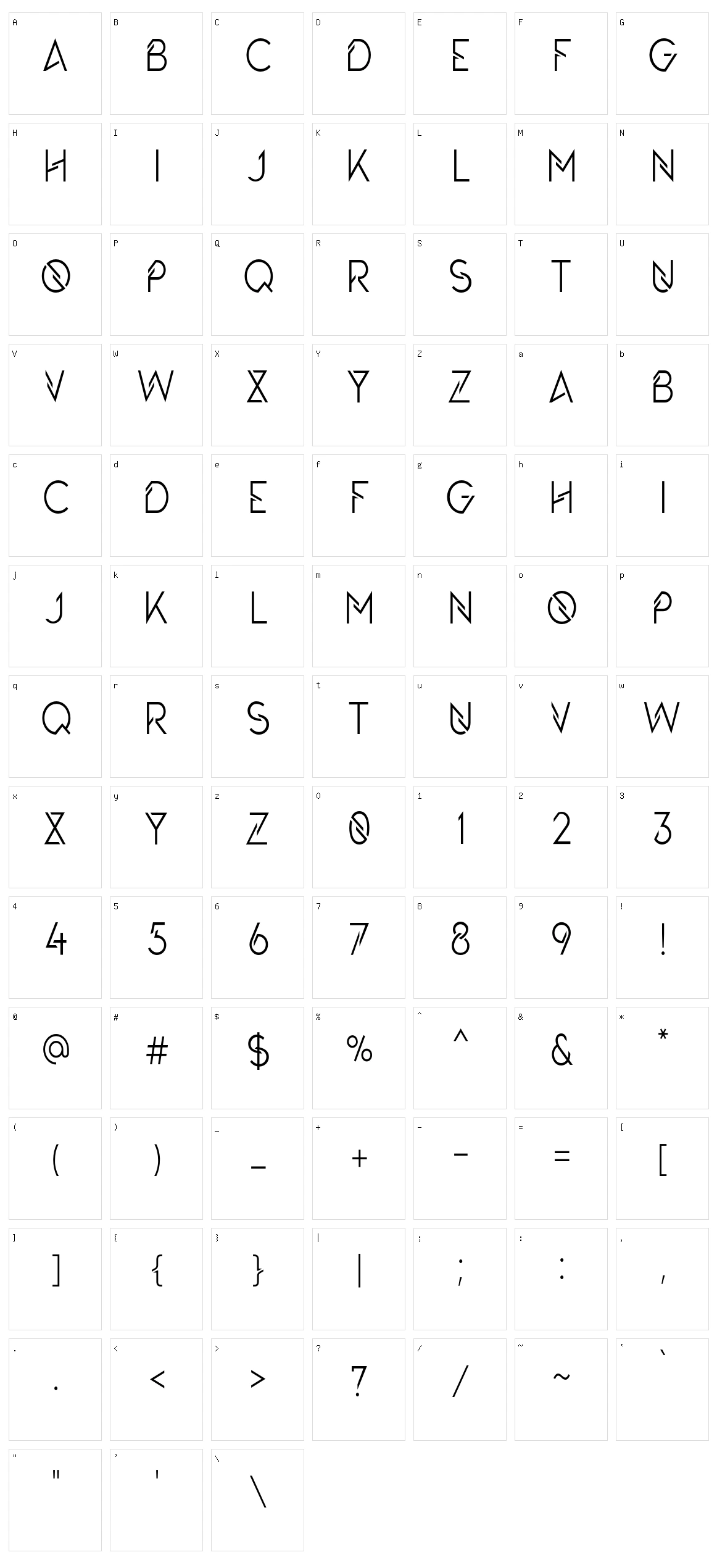 The Queens Gambit Character Set