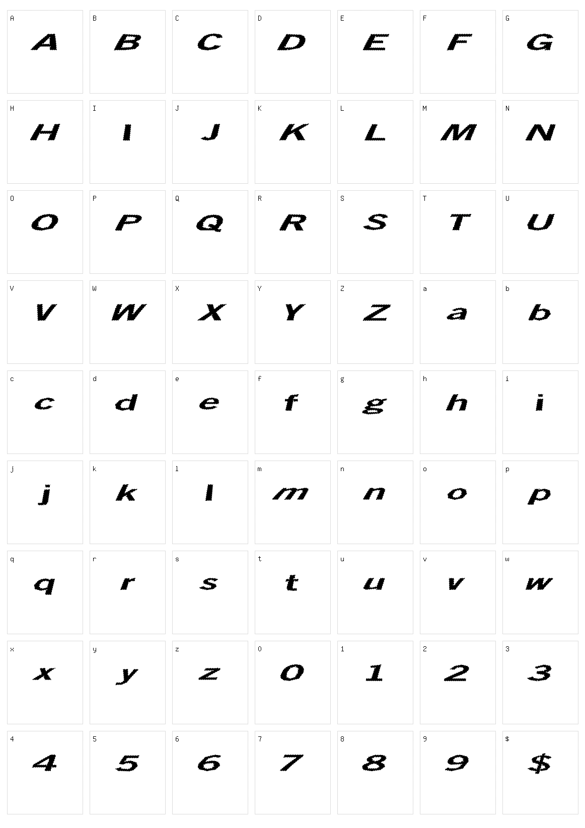 Total Shock Character Set