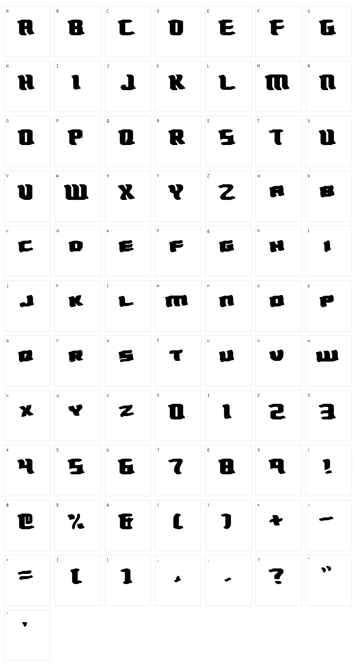 Turmoil BRK Character Set