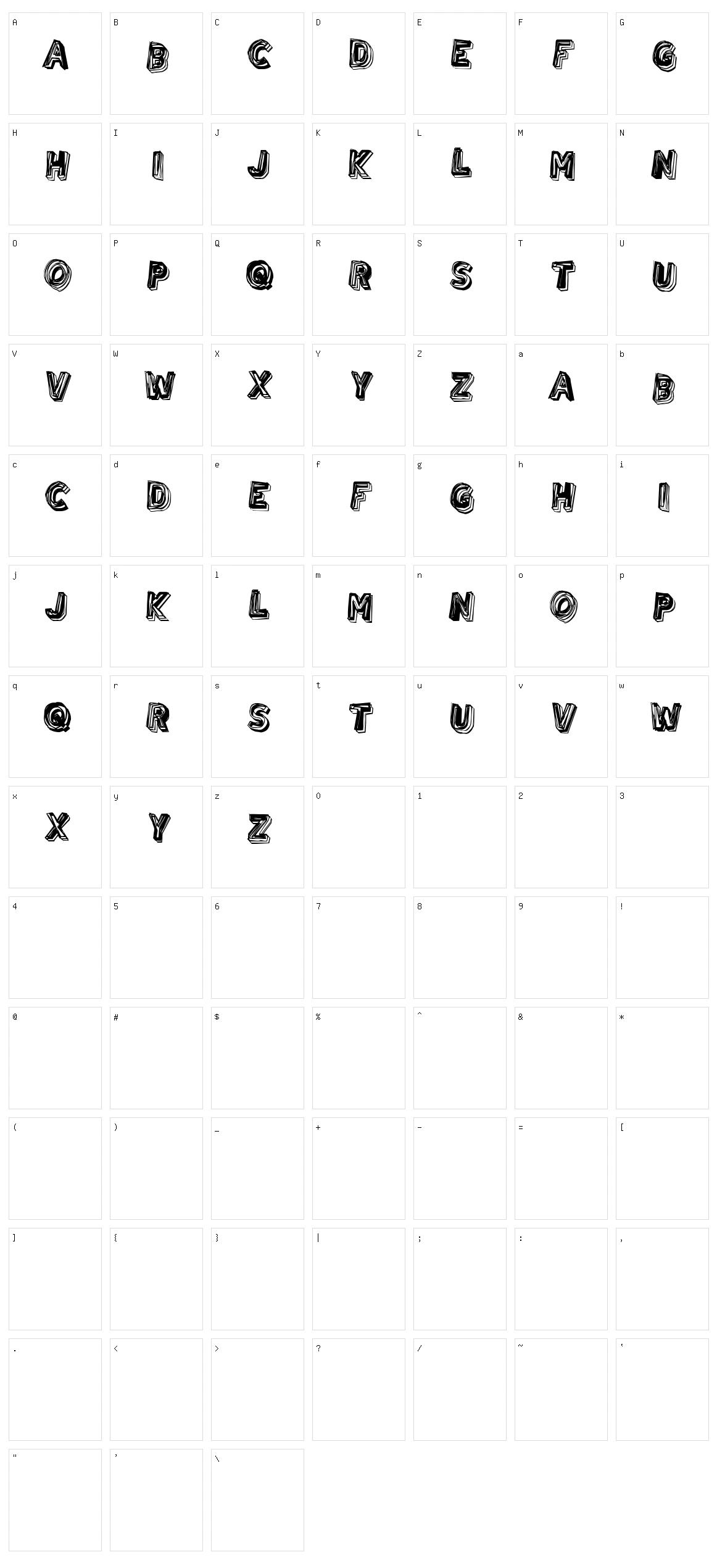 Urban Brigade Character Set