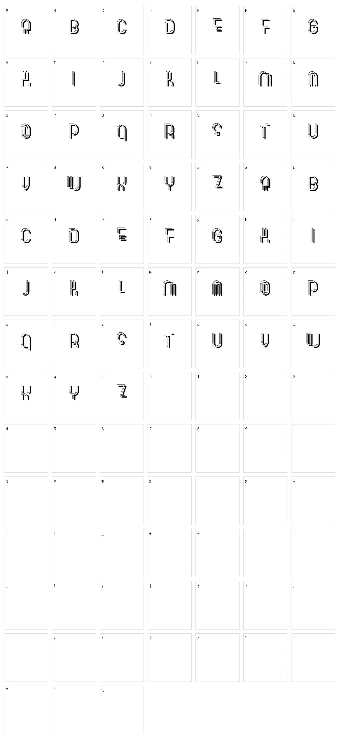 Verge Character Set