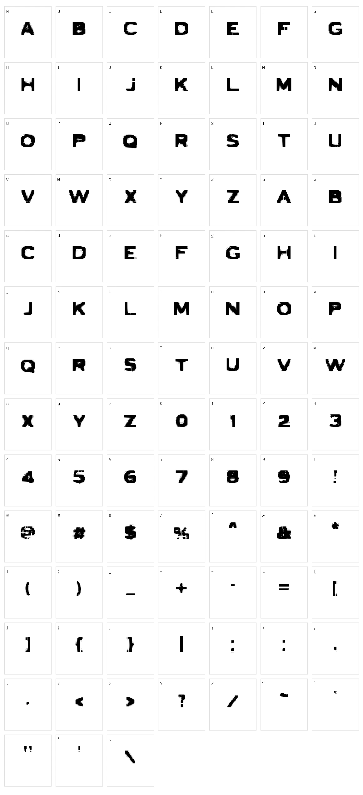 VTC Bad Luck Character Set