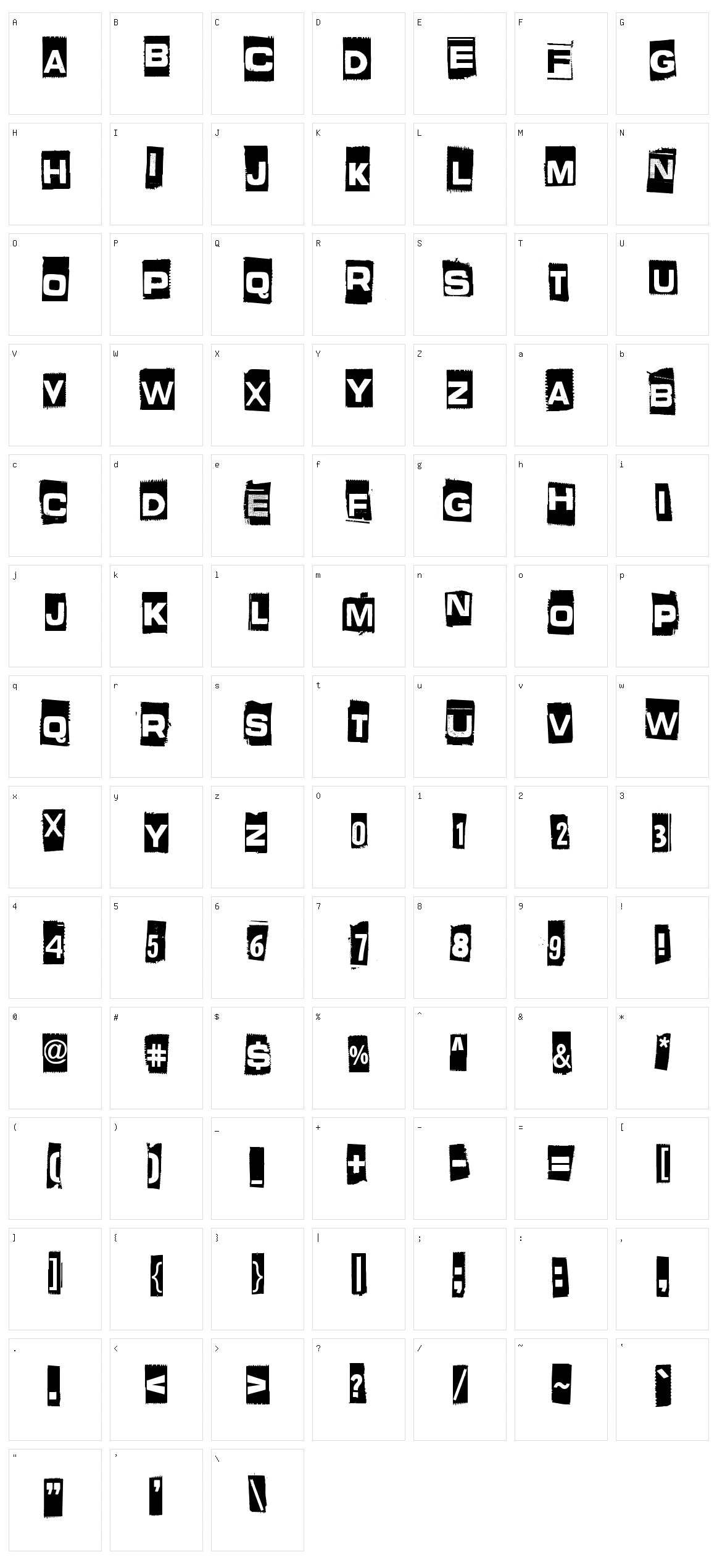 What is this - some kind of joke Character Set
