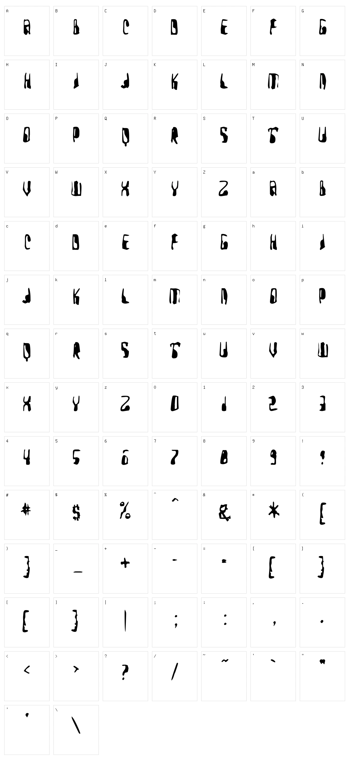 Yellow Pills Character Set
