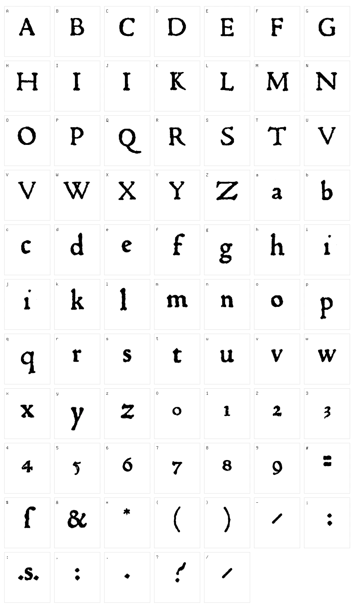 1470 Jenson Character Set