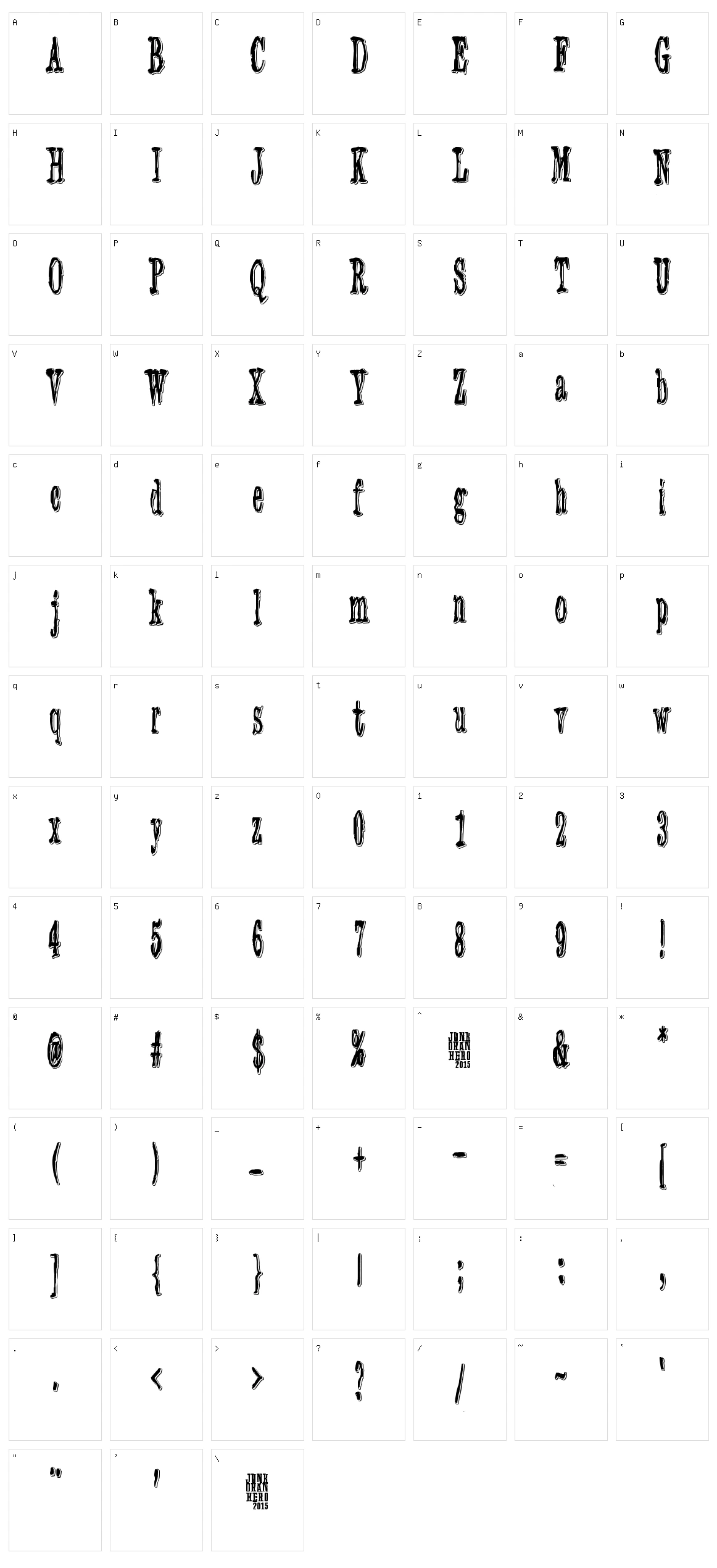 3 Times Recycled Old Newspaper Character Set