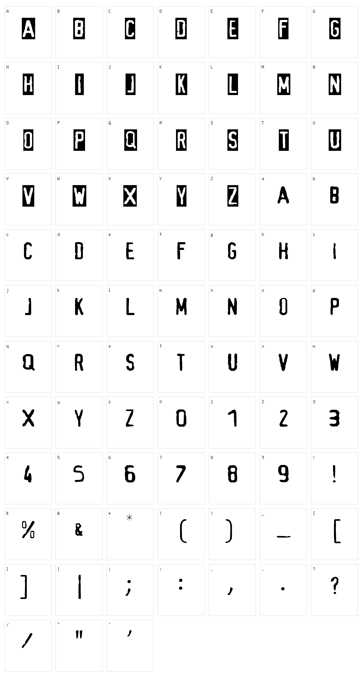 Alias Character Set