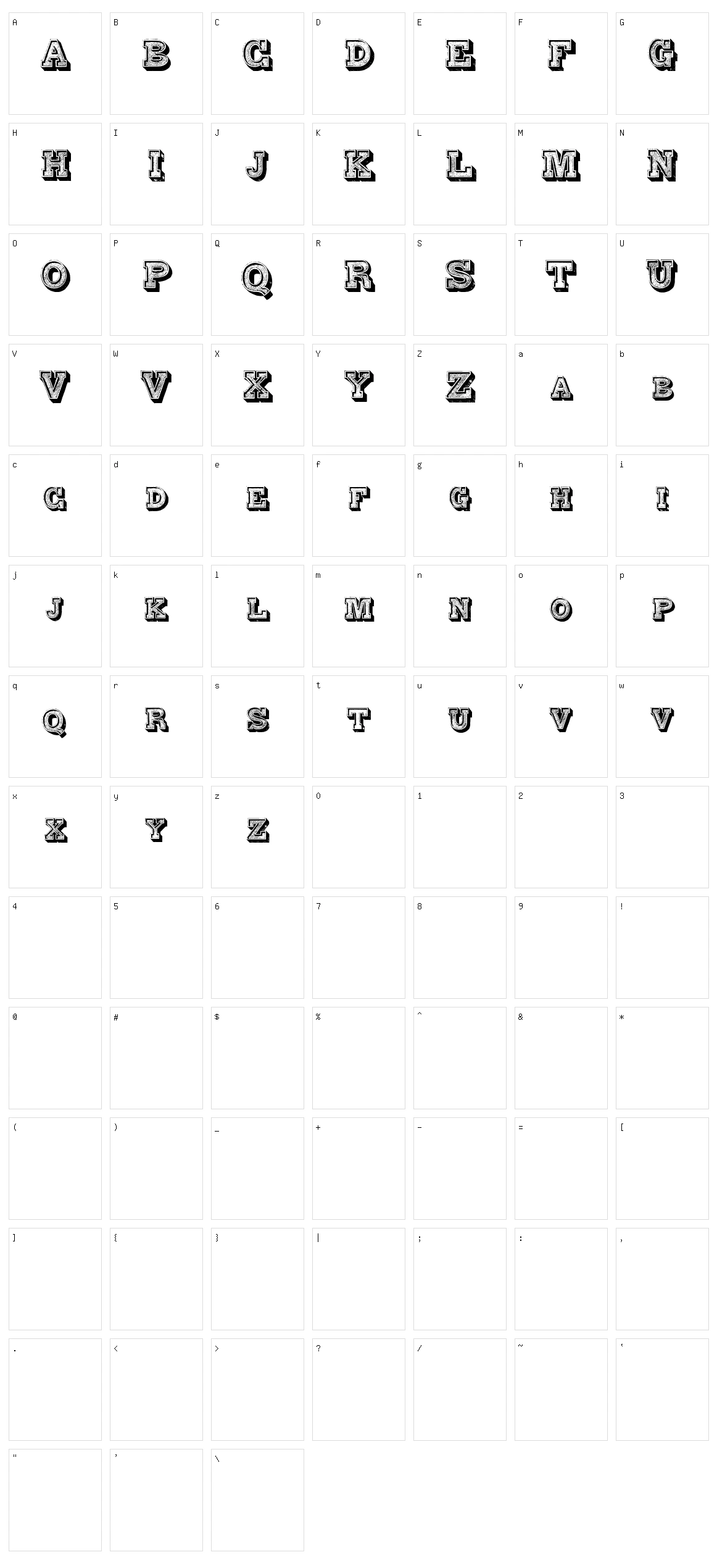 Alphabet Fantasie Character Set