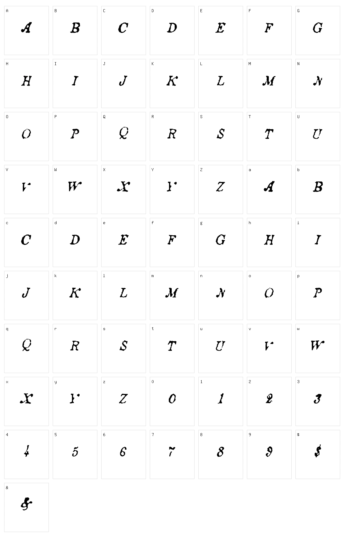 Ancient Story Character Set