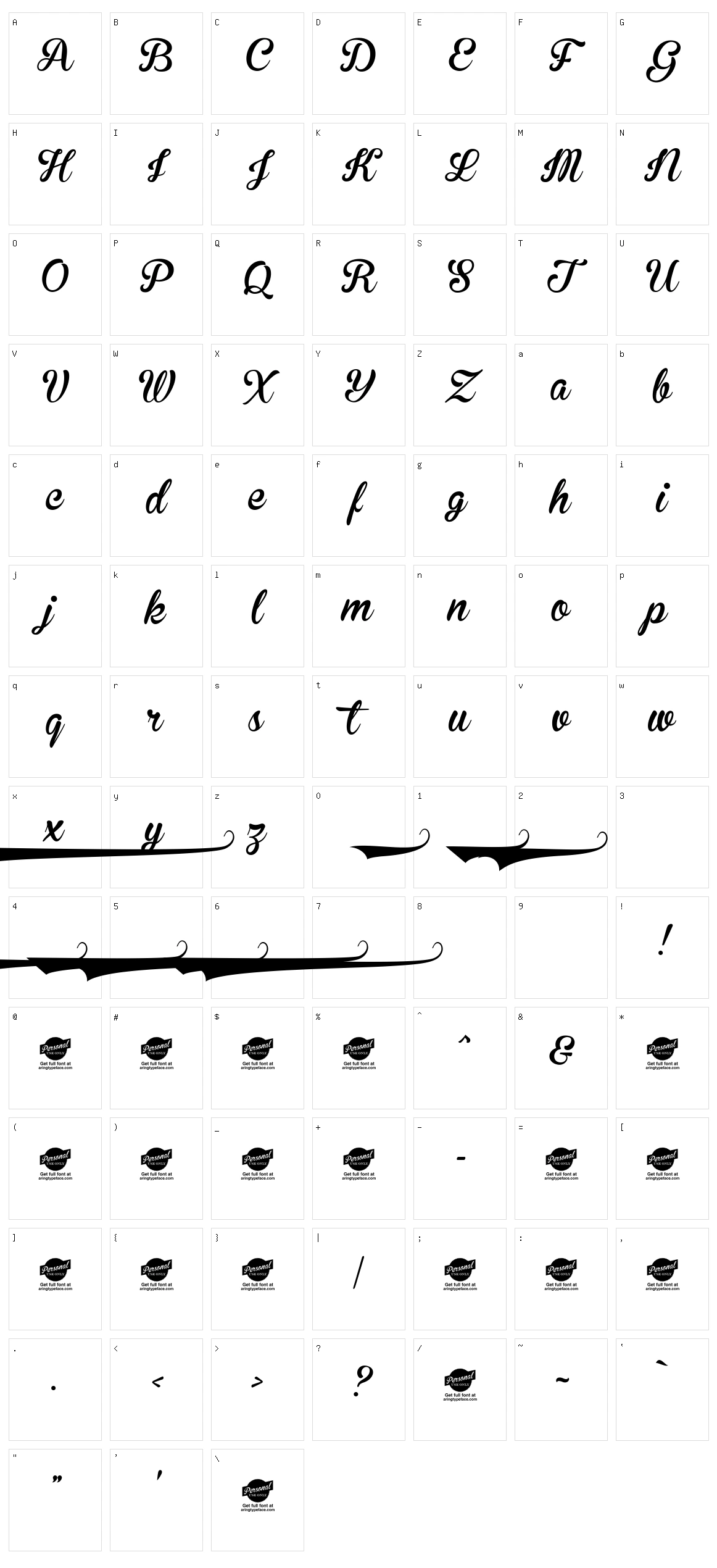 Brannboll Ny Character Set