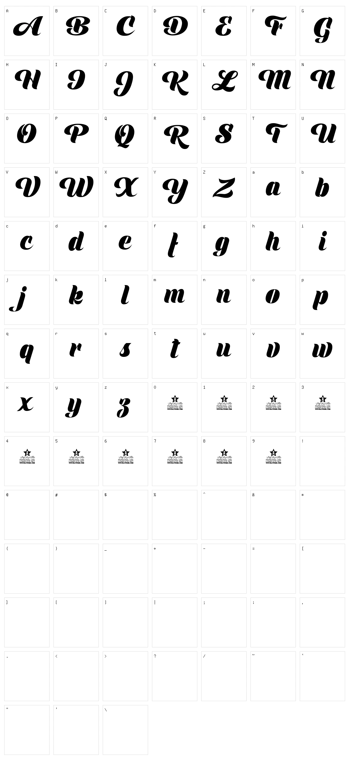 Shine Character Set