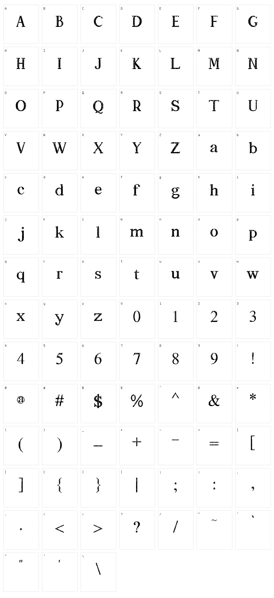 Athoor Style Brush Clean Character Set