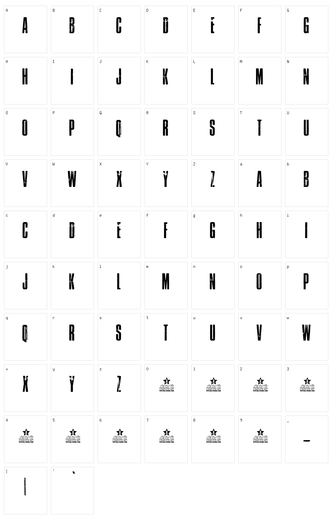 Atlantida Character Set